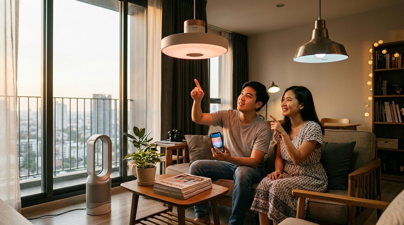 Philips Hue vs Xiaomi Yeelight หลอดไฟ LED เปลี่ยนสีได้ คอนโดงบจำกัดเลือกอันไหนถึงจะคุ้ม
